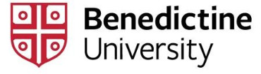 Benedictine University online application menu