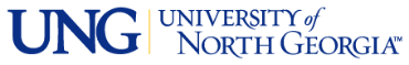 University of North Georgia online application menu