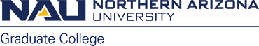 Northern Arizona University - Graduate online application menu