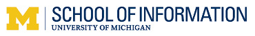 University of Michigan School of Information online application menu