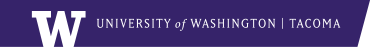University of Washington online application menu