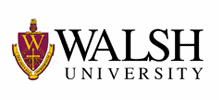 Walsh University online application menu