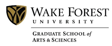 Wake Forest School of Medicine online application menu