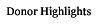 Donor Highlights